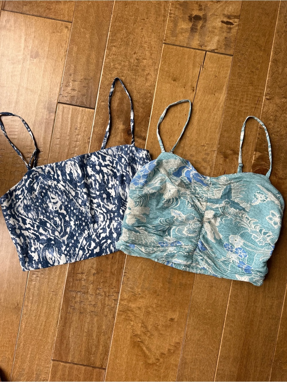 Alberto Women’s Blue & Teal Cropped Cami Top - BUNDLE